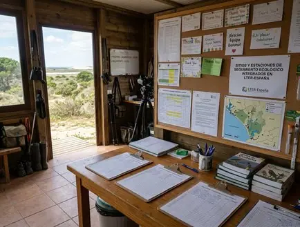 Visualización de nodos de seguimiento ecológico